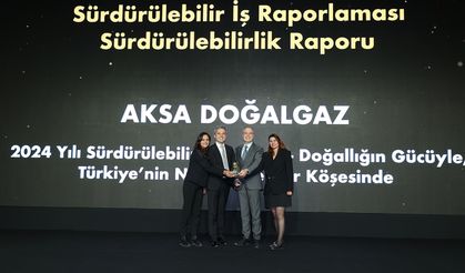 Aksa Doğalgaz’ın Sürdürülebilirlik Raporu’na Ödül